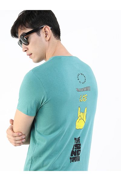 Highlander By Styli Graphic Print Slim Fit T-Shirt