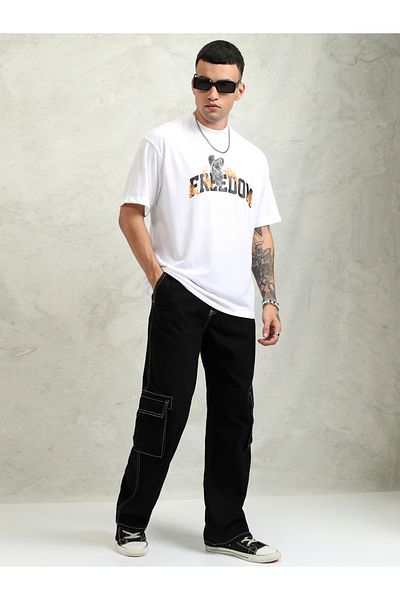 Highlander By Styli Graphic Print Round Neck Regular Fit T-Shirt