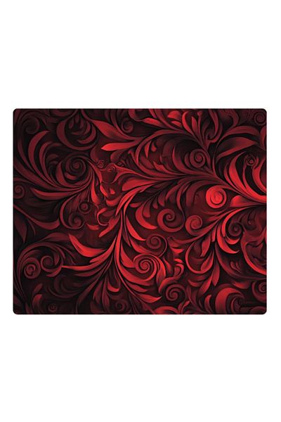lili hediyelik Black Red Patterned Printed Mousepad 17.5X21.5 cm