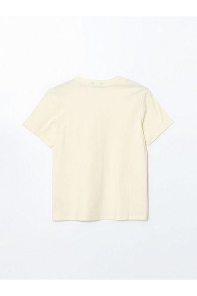 LC Waikiki Ανδρικό μπλουζάκι LCW Crew Neck με εμπριμέ χτενισμένο βαμβάκι