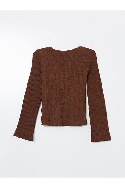 LC Waikiki V-Neck Textured Women's Cardigan