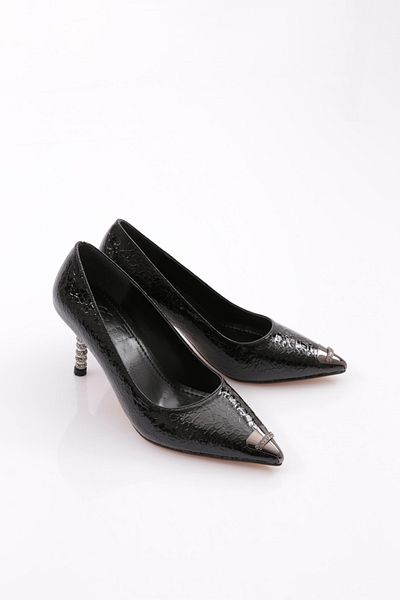 DGN Pantofi cu toc pentru femei Black Fishback - 9132621