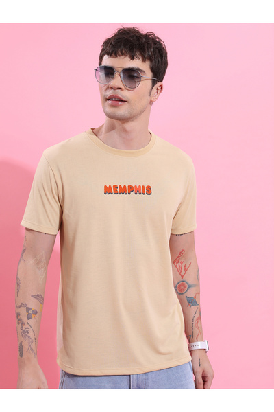 Ketch By Styli Graphic Print Round Neck Relaxed Fit T-Shirt