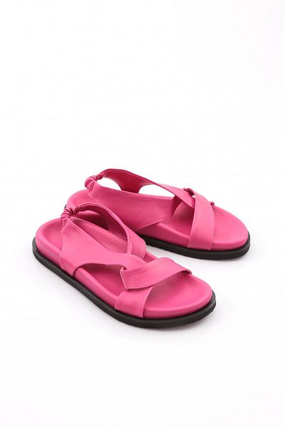 DGN Sandale de damă cu bretele încrucișate fucsia 41513372