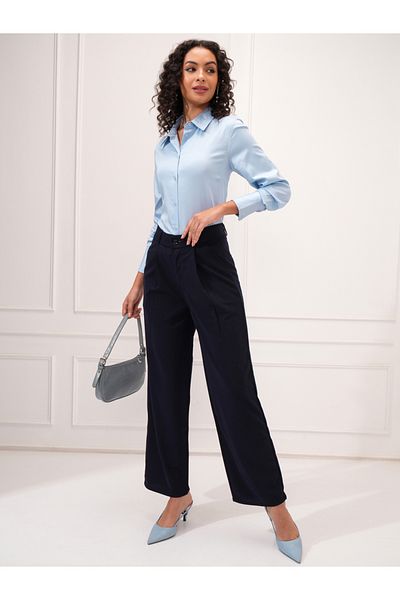 Tokyo Talkies By Styli Solid Cotton Long Sleeve Collared Shirt