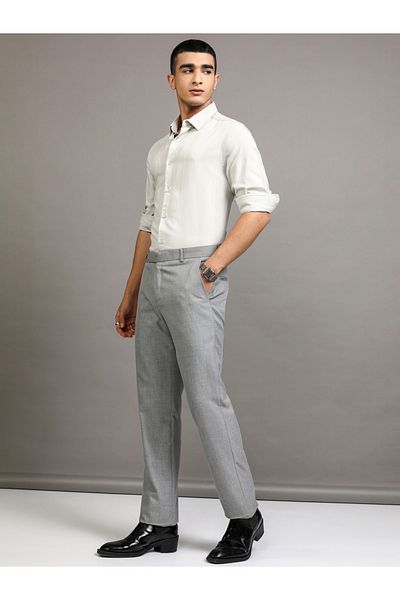 Highlander By Styli Slim Fit Striped Collared Shirt