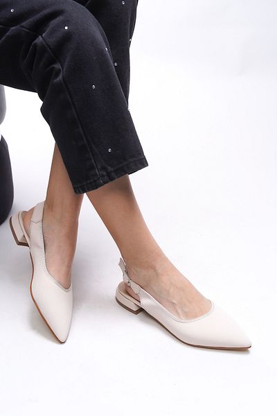 Riccon Pantofi cu toc pentru femei Athstele bej - 0012400