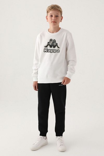 Kappa 7-16 Jahre Jungen-Sweatshirt Kappa – Ecru