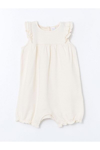 LC Waikiki Lcw Baby Baby Girl Basic Combed Cotton Romper