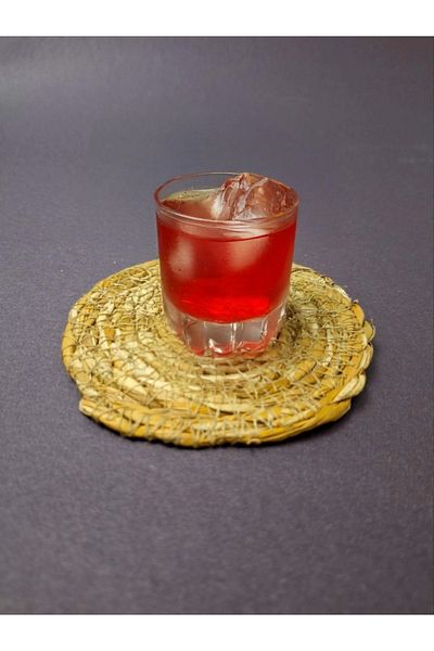 BALSA Wicker Weave Coaster 6 Pieces 10 cm