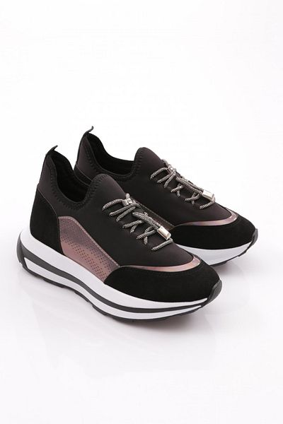 DGN 2024 Women's Thick Sole Stone Laced Sports Shoes