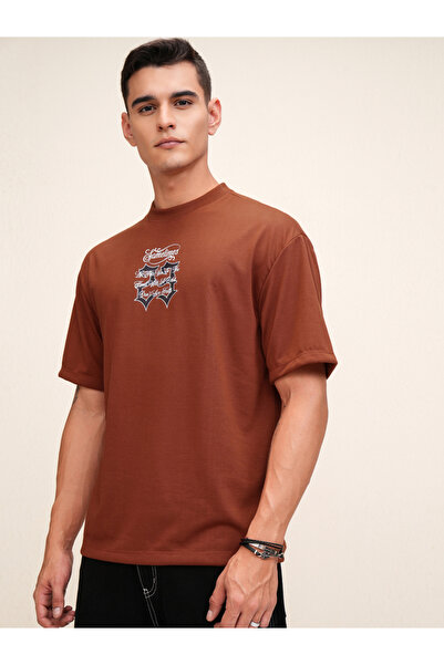 Highlander By Styli Graphic Print Round Neck Regular Fit T-Shirt