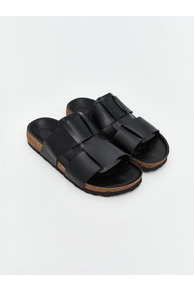 LC Waikiki Leather Look Men's Slippers