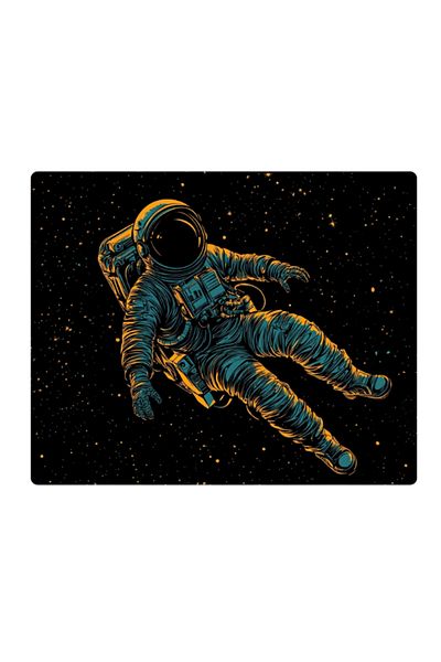 lili hediyelik Astronaut in Space Printed Mousepad 17.5X21.5 cm