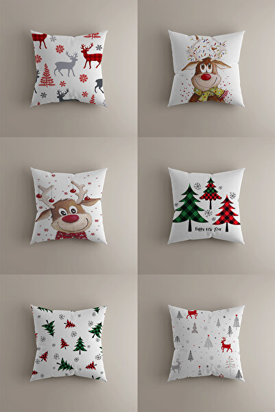 LadiesHome Комплект декоративни калъфи за възглавници за Нова година - коледн...