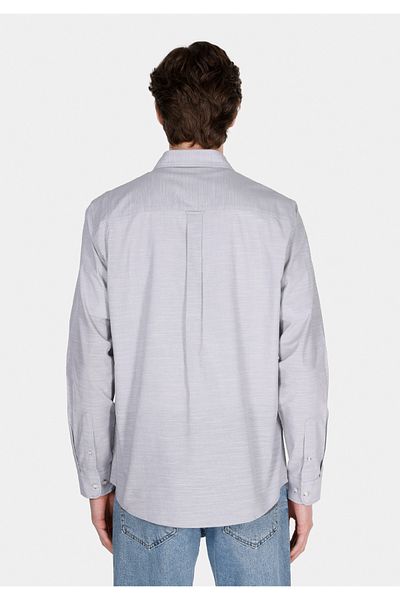 Colin's Regular Fit Shirt Neck Plain Men's Stone Long Sleeve Shirt