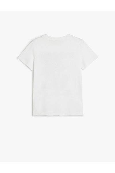 Koton Tricou Dinozaur mânecă scurtă Decolteu Crew Bumbac