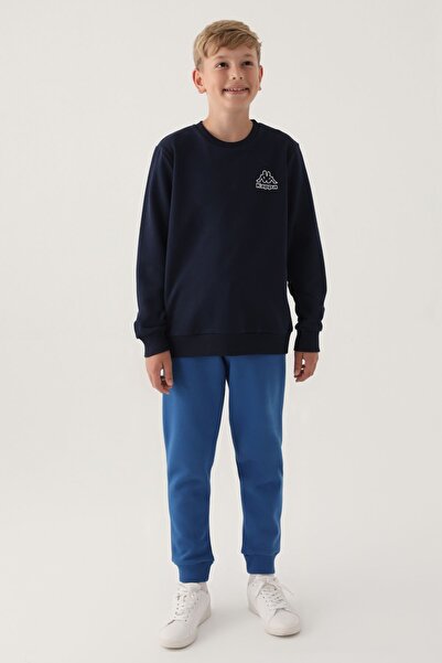 Kappa Παιδικό αθλητικό παντελόνι Unisex 7-16 ετών -Μπλε-