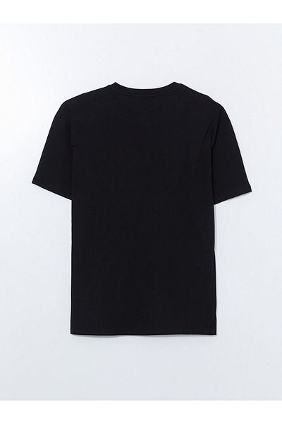 LC Waikiki New Season Crew Neck εμπριμέ χτενισμένο βαμβακερό ανδρικό Tisort - S5J850Z8