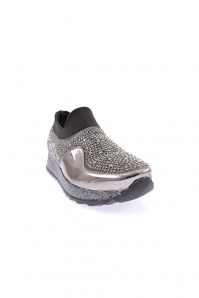 DGN Women's Crystal Stone Sneakers - Platinum 112130282674
