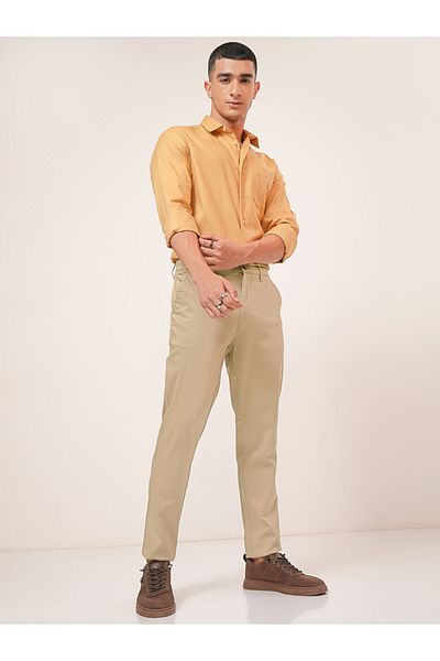Highlander By Styli Mid Rise Regular Fit Chino Trousers