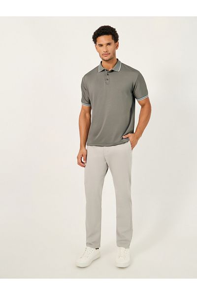 Styli Regular Fit Contrast Tipped Detail Collar Polo