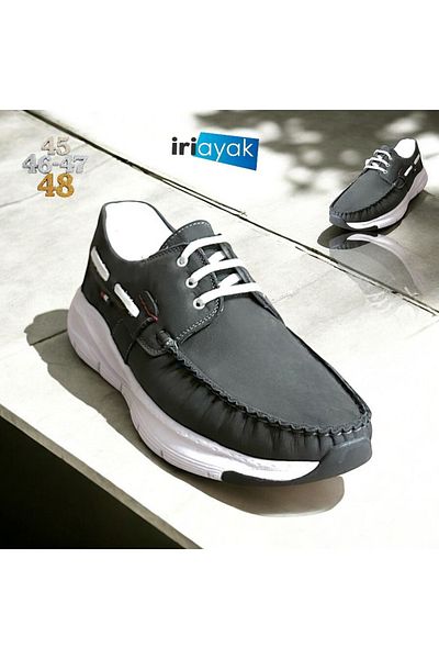 İriayak 45-46-47-48 Numbers Also Large Size Men's Genuine Leather Shoes