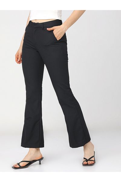 Tokyo Talkies By Styli Mid Rise Straight Fit Trousers
