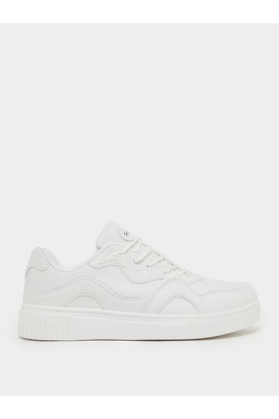 Styli Skateboard Platform Sole Lace Up Sneakers