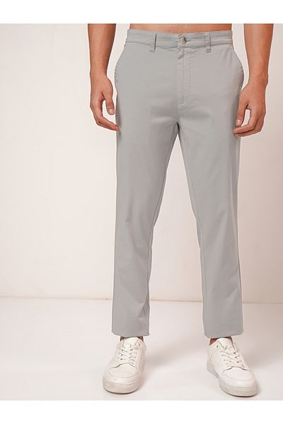 Highlander By Styli Mid Rise Regular Fit Chino Trousers