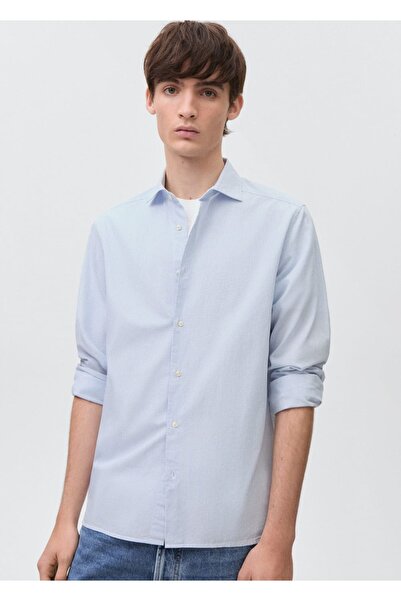 Mango Teen Смугаста бавовняна сорочка