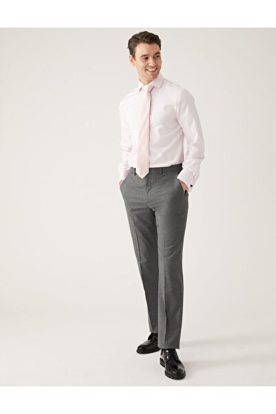 Marks & Spencer Slim Fit Sharkskin Pantolon