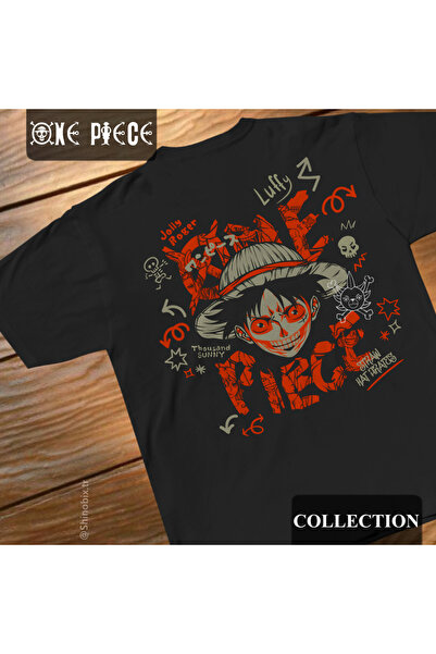 SHINOBIX One Piece Anime Monkey D. Luffy Straw Hats Oversize T-Shirt