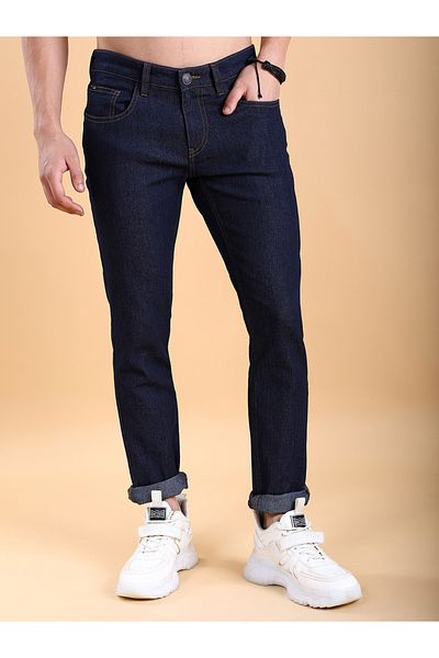 Highlander By Styli Mid-Rise Straight Fit Stretchy Jeans