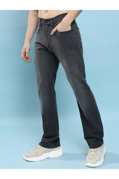 Highlander By Styli Mid-Rise Bootcut Stretchy Jeans