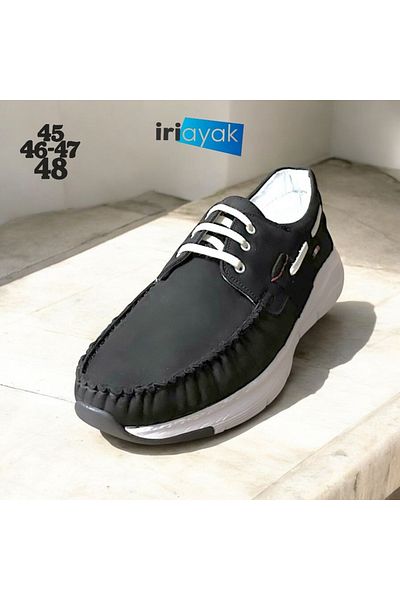 İriayak 45-46-47-48 Numbers Also Large Size Men's Genuine Leather Shoes
