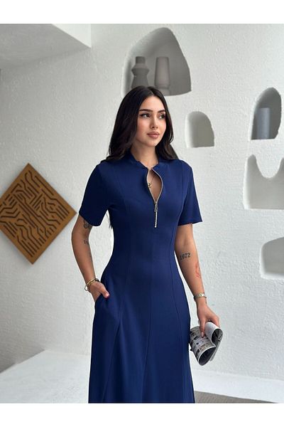 sportiness Rochie din țesătură modal cu fermoar