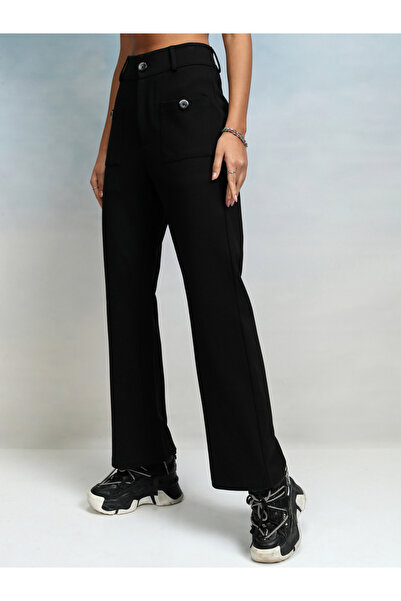 Tokyo Talkies By Styli High Rise Straight Fit Trousers