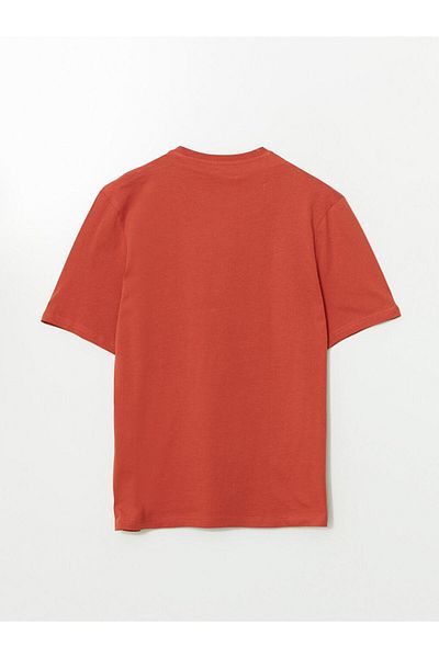 LC Waikiki LCWAIKIKI Klassisches, kurzärmliges, bedrucktes Herren-T-Shirt aus gekämmter Baumwolle mit Rundhalsausschnitt