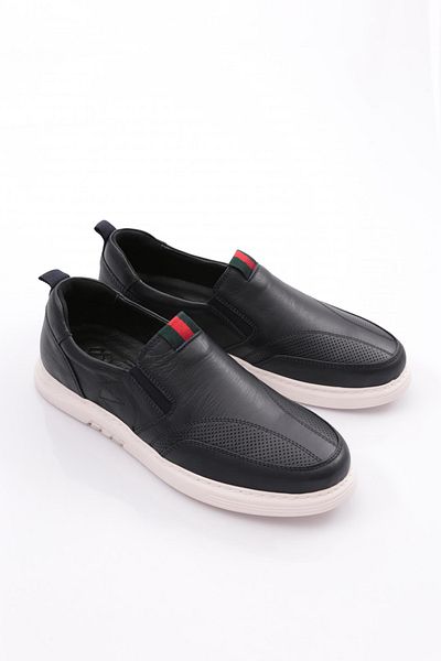 DGN Ανδρικά παπούτσια sneaker με ελαστικά πλαϊνά Navy Blue 72623616