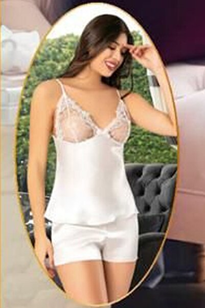 Xses 1005 Women's Dowry Satin 6 Piece Set-Ecru