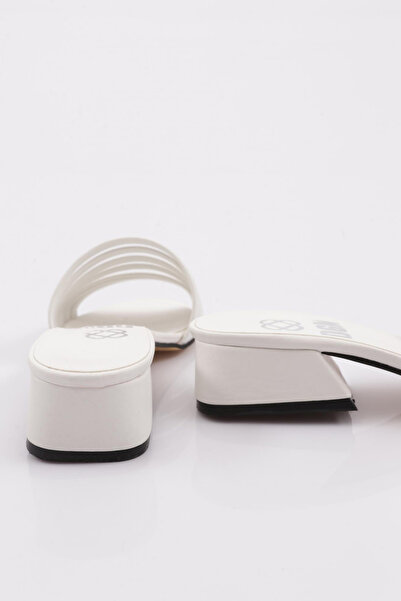 DGN Białe Pasiaste Kapcie Damskie - 16122412674