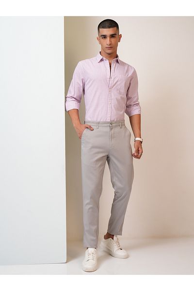 Highlander By Styli Mid Rise Regular Fit Chino Trousers