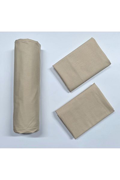 pınarhome collectıon New Season - 100% Organic Cotton, Soft Sand and Elastic Crossbody+Pillow Cover Corner Depth 28-30 cm