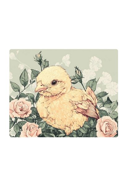lili hediyelik Floral Chick Printed Mousepad 17.5X21.5 cm