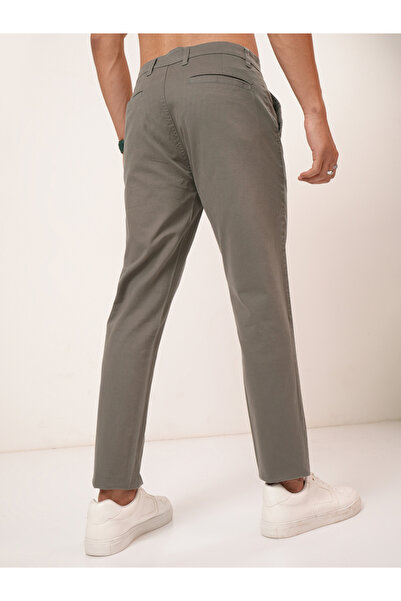Highlander By Styli Mid Rise Slim Fit Chino Trousers