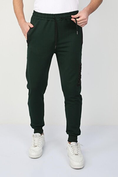 NEW YEAR FİT بنطال رياضي رجالي بثلاثة أذرع مع جيوب جانبية للشحن بخيطين