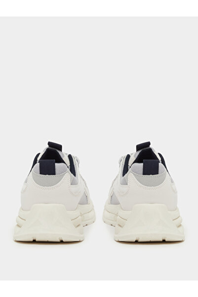 Take Two By Styli Textured Chunky Sole Lace Up Sneakers