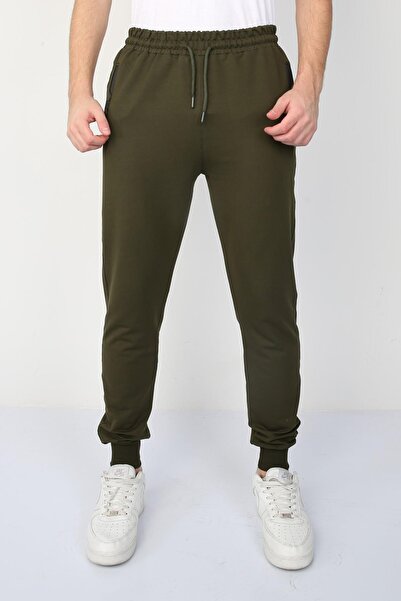 NEW YEAR FİT Men's Sweatpants with Two Yarn Cuffs and 3 Filotas