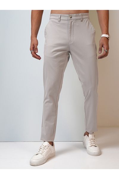 Highlander By Styli Mid Rise Regular Fit Chino Trousers